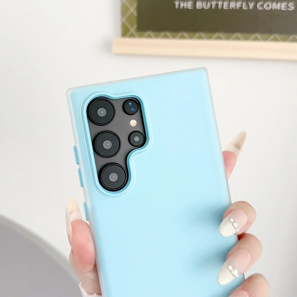 Candy Liquid Silicone Soft Case For Samsung Galaxy S24 Ultra S23 FE S22PLus A55 A35 A25 A15 A54 A34 A24 A23 A14 Shockproof Cover