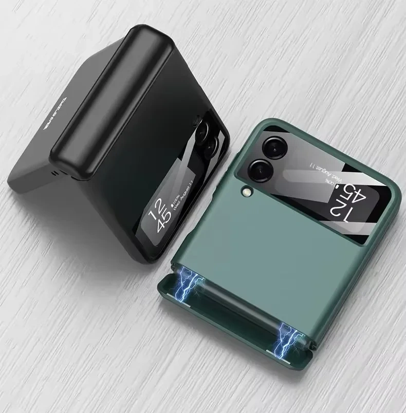Z Flip 7 Flip5 Flip6 Magnetic Case For Samsung Galaxy Z Flip 7 6 5 4 3 Full Protection Hinge Luxury Cover Shell Camera Glass on