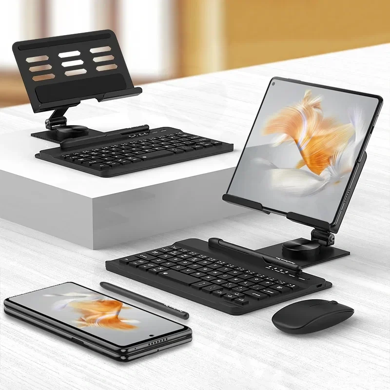 GKK Tablet Folding Stand Wireless Keyboard Set for Huawei Mate Xs 2 X2 X3 Magnetic Keyboard Bracket Mouse Pen for Huawei Mate X5