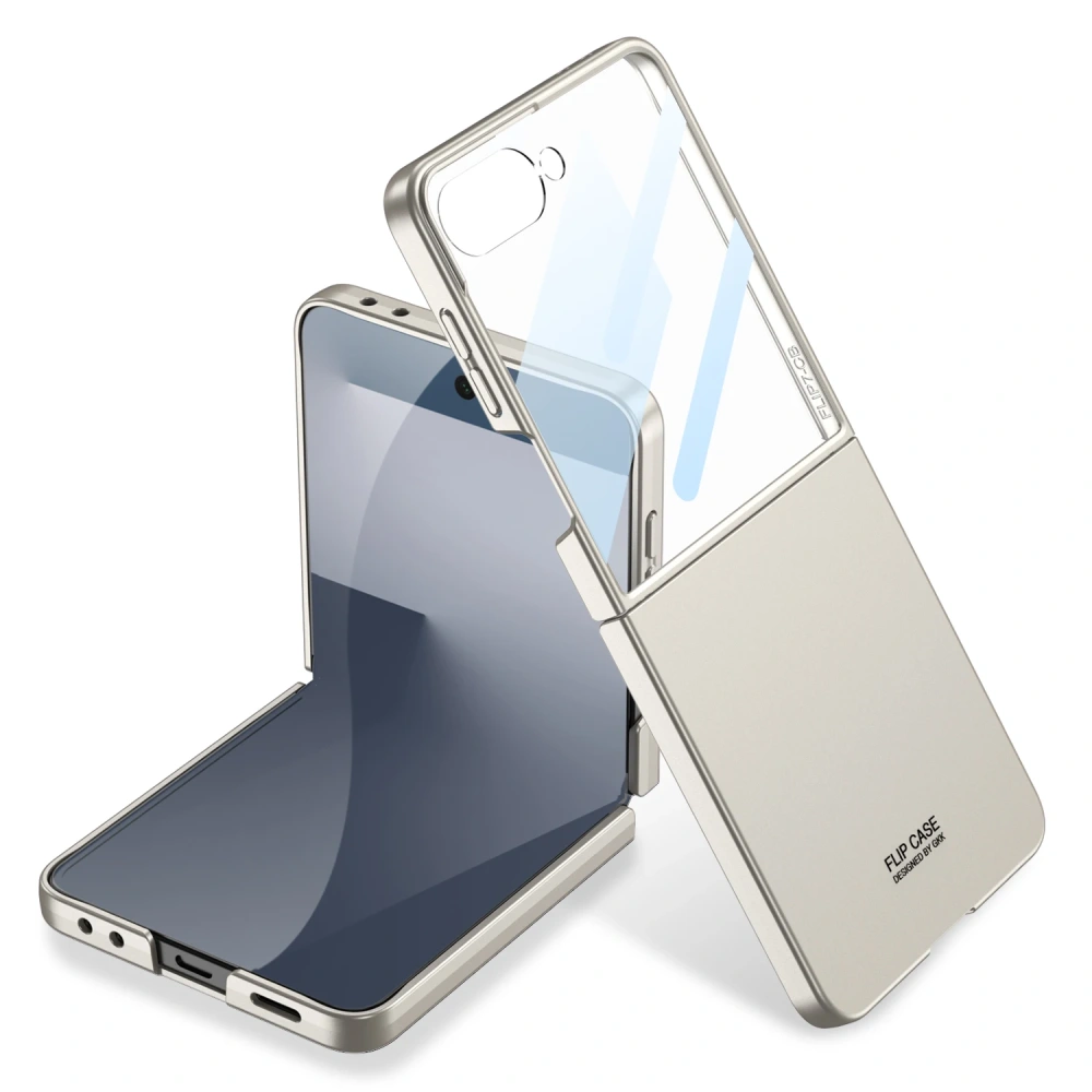 GKK Original Case for Samsung Galaxy Z Flip 7 6 5 Ultra-thin Outer Screen Glass Protective Plastic Cover for Galaxy Z Flip7 Case