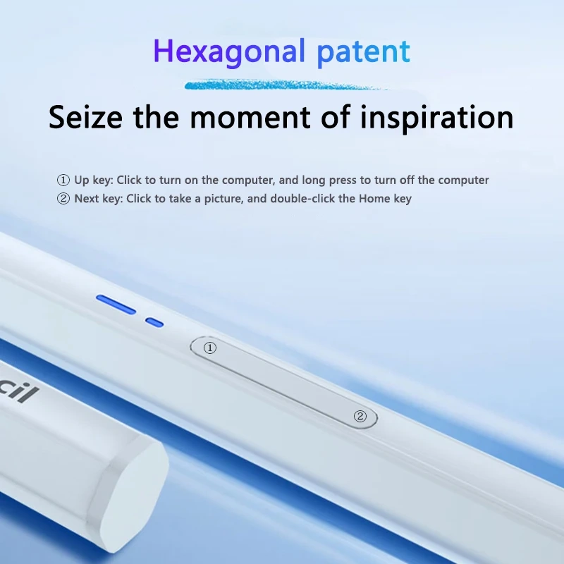 Stylus Pen for MatePad 11.5 S 2024 12.2 12.6 Universal Capacitive Pen for iPad Pro 11 12.9 13 Air 5 4 Pencil For Android Tablet