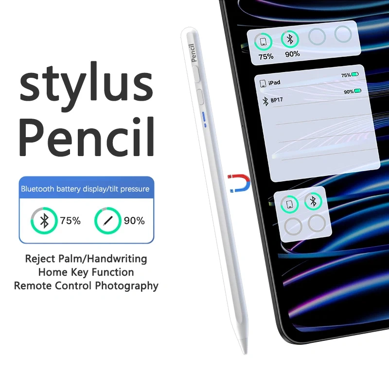Tablet Stylus for iPad Air 13 2025 Capacitive pen for iPad A16 11th Generation Touch Pen compatible for iPad Air/Pro 2020-2024