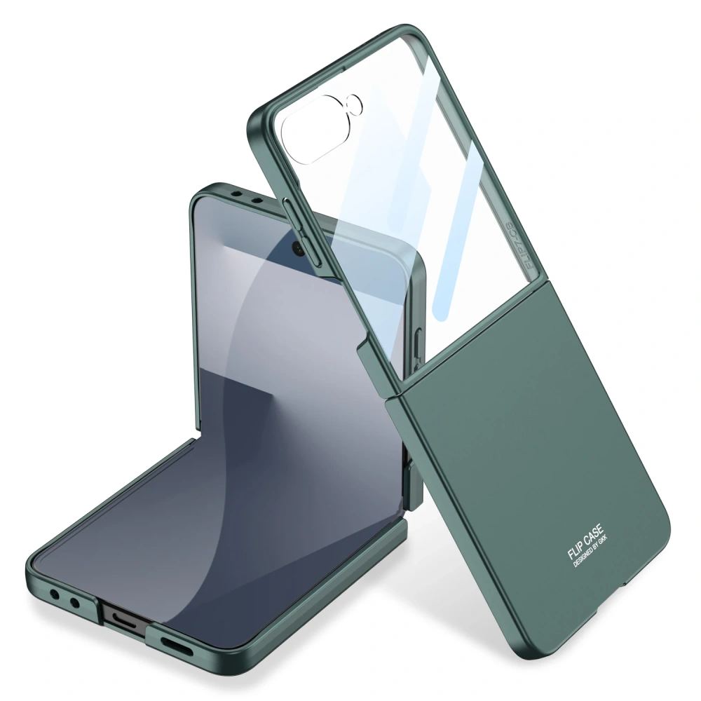 GKK Original Case for Samsung Galaxy Z Flip 7 6 5 Ultra-thin Outer Screen Glass Protective Plastic Cover for Galaxy Z Flip7 Case
