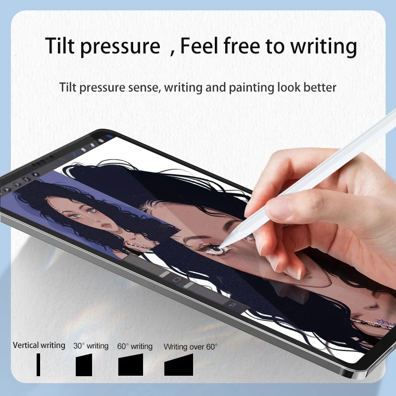 For Apple Pencil 1 2 for iPad Pencil Bluetooth Stylus Pen for iPad A16 Air 11 M3 M2 Pro 12.9 10.9 10.2 Mini 6 7 for Apple Pencil