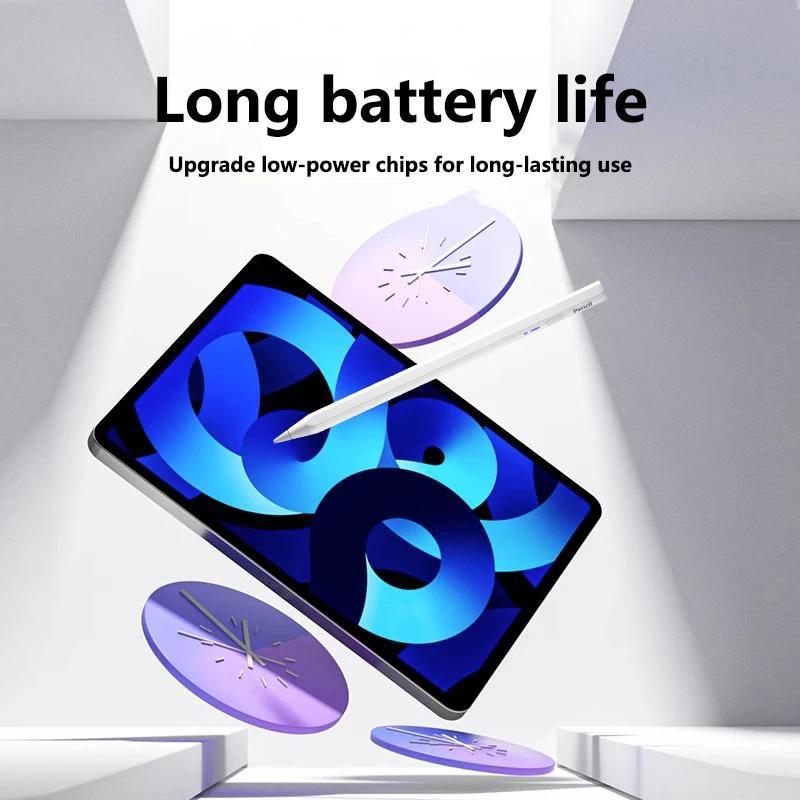 Stylus for iPad Mini A17 Pro 2024 Active Pen for iPad A16 Palm Rejection Pencil compatible for iPad Air M3 M2 M1 Pro 11 12.9 13
