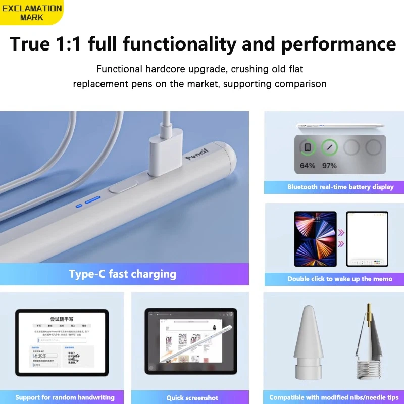 Tablet Stylus for iPad Air 13 2025 Capacitive pen for iPad A16 11th Generation Touch Pen compatible for iPad Air/Pro 2020-2024