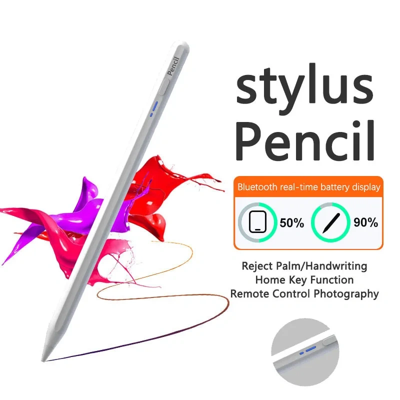 Tablet Stylus for iPad Air 11 2025 Capacitive pen for iPad 10th Gen. Palm Rejection 2nd Pencil for iPad Air M3 M4 Pro 2020-2024