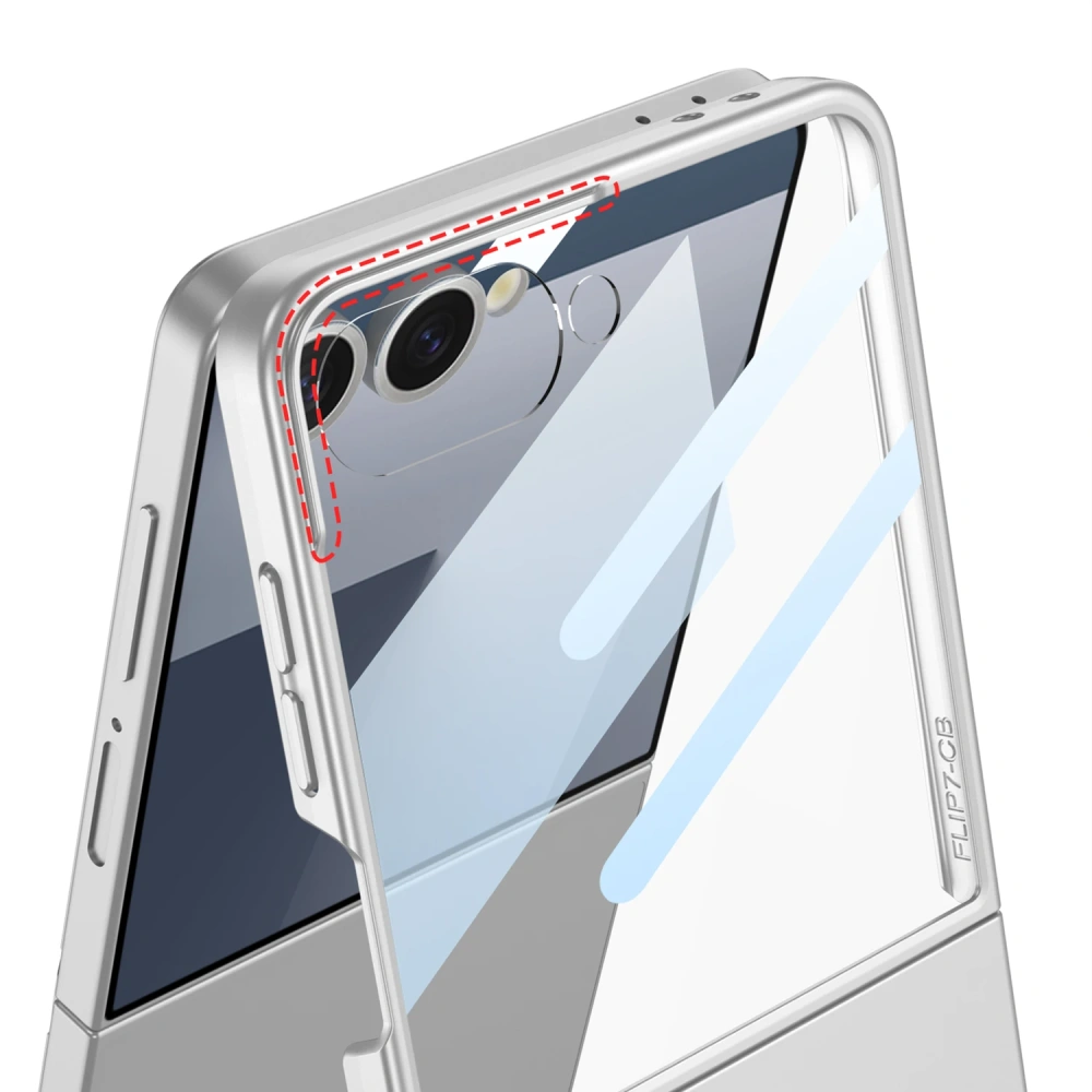 GKK Original Case for Samsung Galaxy Z Flip 7 6 5 Ultra-thin Outer Screen Glass Protective Plastic Cover for Galaxy Z Flip7 Case