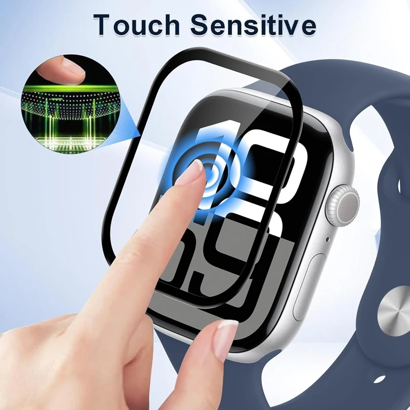 Protector Film For Apple Watch 46mm 45mm 44mm 38 41 42 40mm 49mm Curved Screen Protectors iwatch series Ultra 11 10 9 8 7 SE 6 5