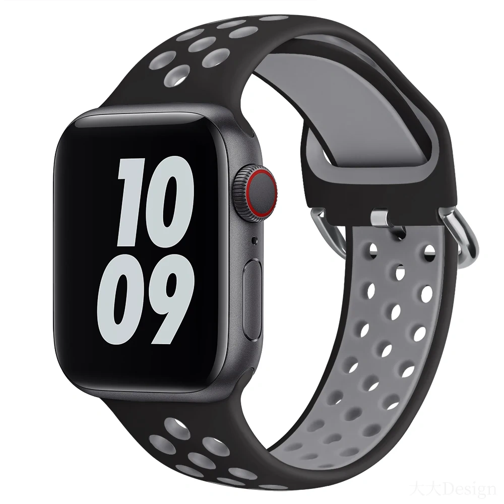 Strap For Apple Watch Band 46mm 44mm 49mm 45mm 40mm 41mm 38 42mm correa Breathable bracelet iwatch series 10 8 SE 7 6 5 9 Ultra