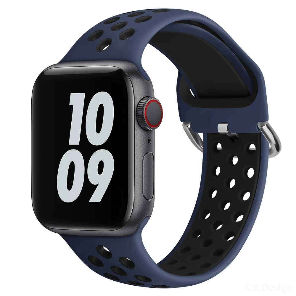 Strap For Apple Watch Band 46mm 44mm 49mm 45mm 40mm 41mm 38 42mm correa Breathable bracelet iwatch series 10 8 SE 7 6 5 9 Ultra