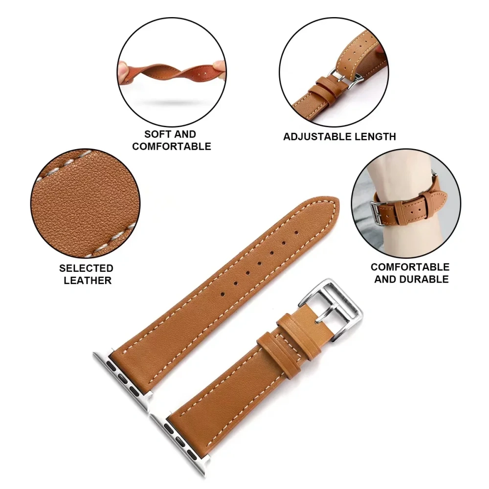 High Quality Strap for Apple Watch Band 46mm 49mm 44mm 45mm 41mm 40mm 38mm 42mm Soft Bracelet IWatch Serise Ultra 10 9 8 7 SE 6