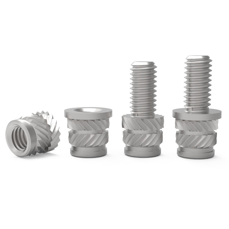 Stainless Steel Hot Melt Nut Hot Inlay Left and Right Diagonal Eight-shaped Knurled Embedded Nut Column M234568In Stock