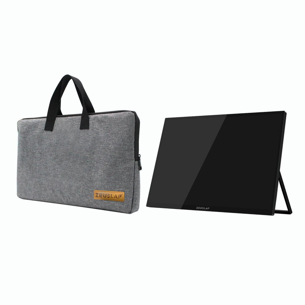 ZEUSLAP 18.5" Waterproof Monitor Bag - Fits Z18T/Z18TV Pro/ZS18/Z18S, Shockproof Nylon Case w/Padded Laptop Compartment & Cable Pocket