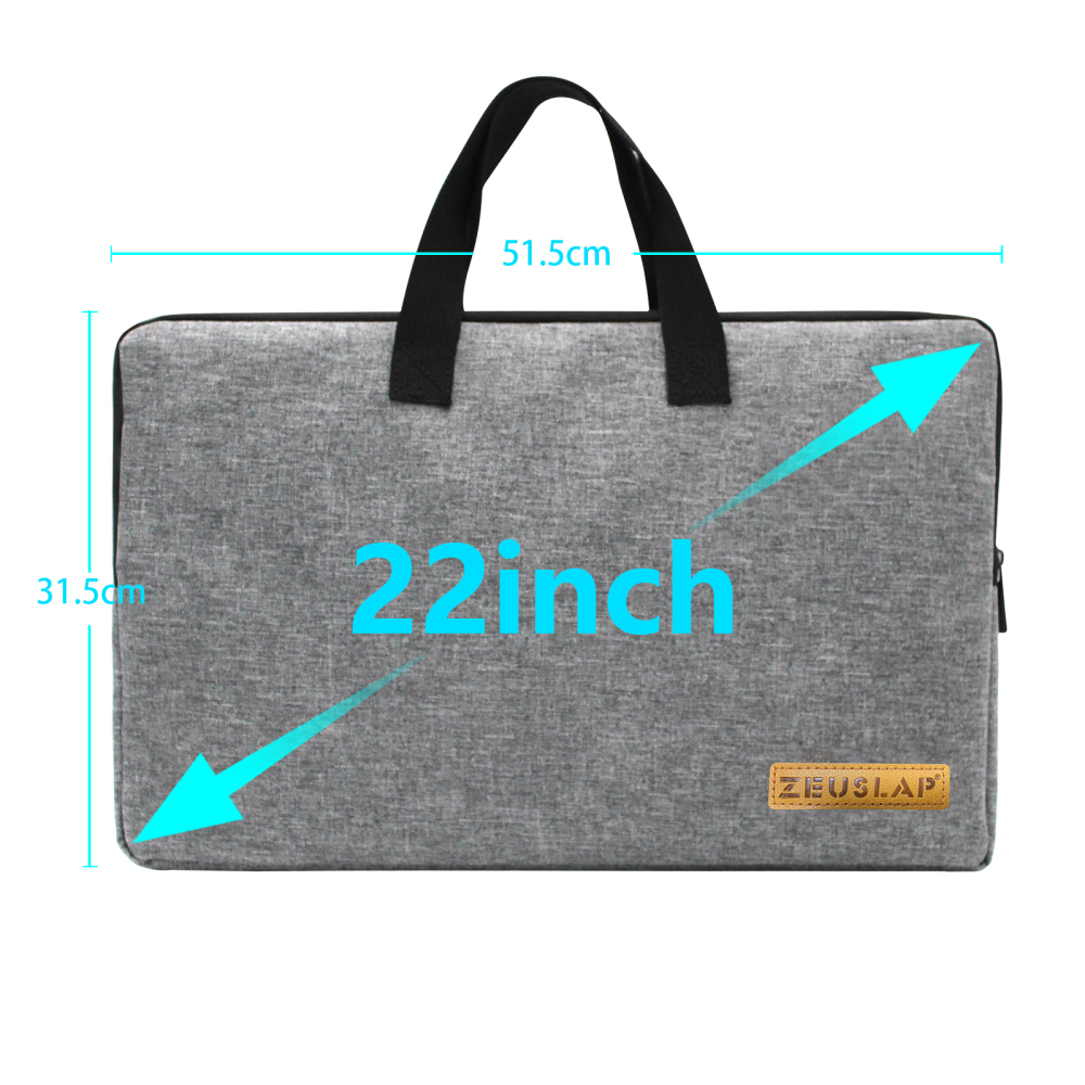 ZEUSLAP 22" Professional Monitor Carrying Case - Fits Z22T Pro/Z22TV Pro, Waterproof Rolling Bag w/Wheels & Telescopic Handle for Heavy-Duty Travel