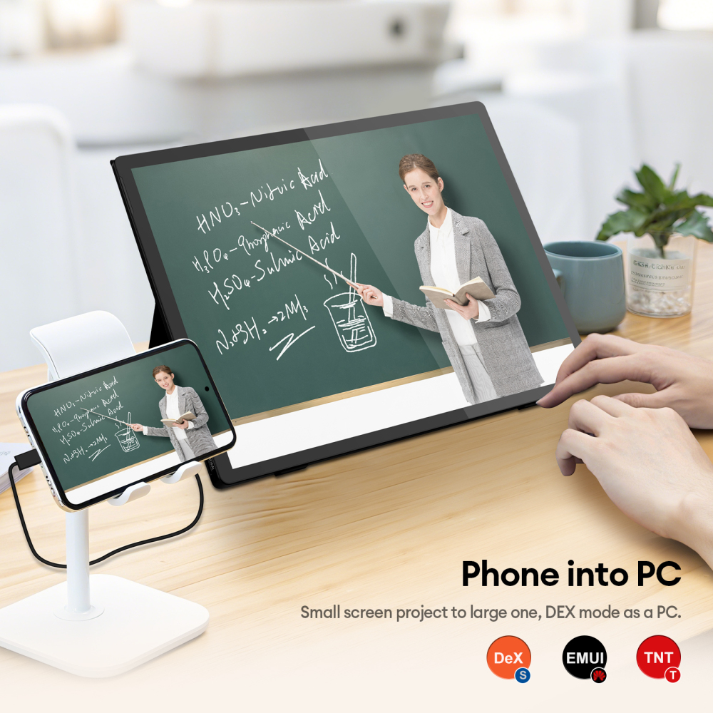 ZEUSLAP-Z13K 13.5" QHD Portable Monitor - 3000x2000 100% sRGB, HDR, Matte Anti-Glare, Dual Thunderbolt, Surface Book Second Screen, Magnetic Sleeve
