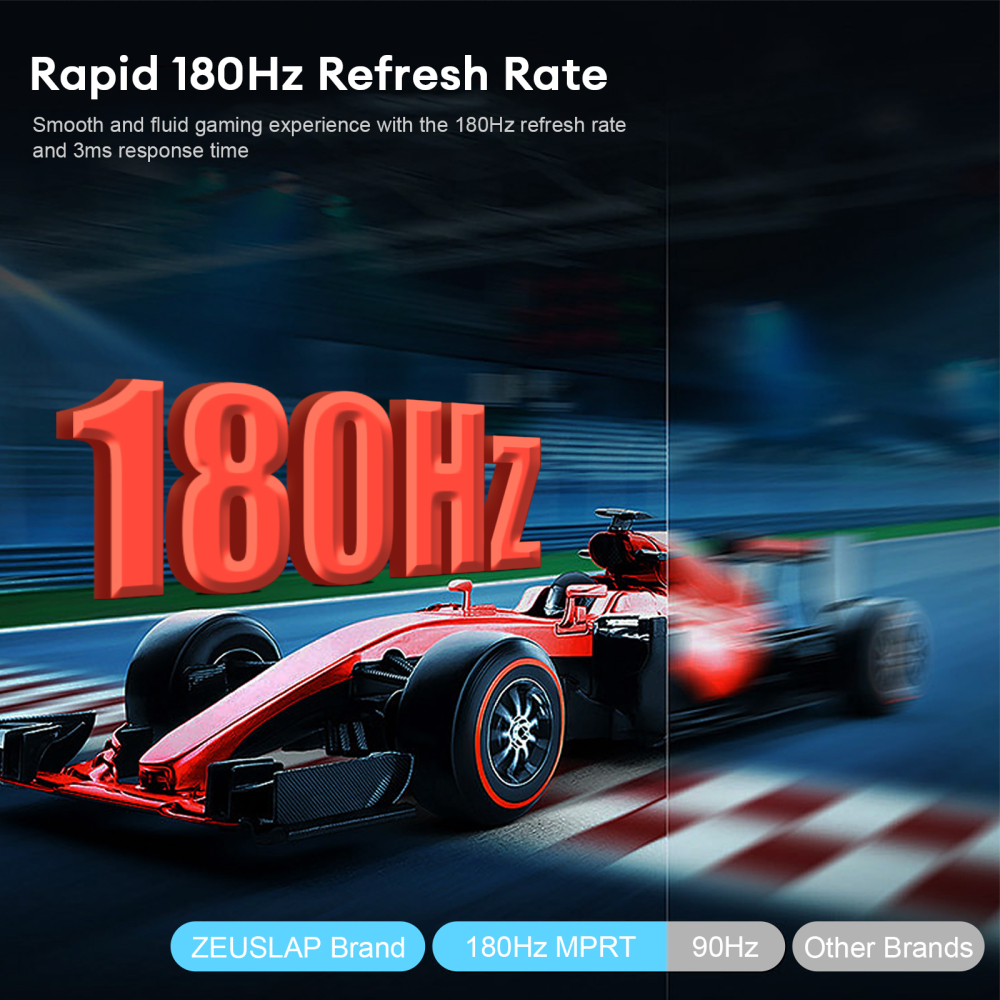 ZEUSLAP-P16 Plus 16" 180Hz Portable Monitor - 1920x1200 FHD 100% sRGB, Dual Thunderbolt, OD Boost, Ultra-Thin Metal, for Esports & Office