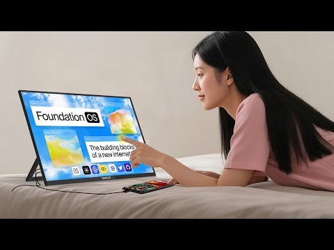ZEUSLAP-Z18T 18.5" 100Hz Touch Portable Monitor - 1080P FHD 100% sRGB, 10-Point Touch, Dual Thunderbolt+HDMI, Adjustable Stand & 30W Charger