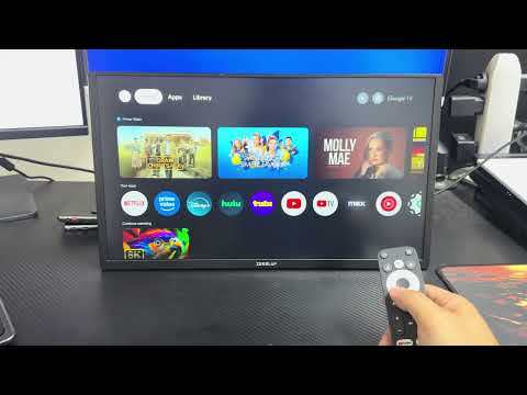 ZEUSLAP Google TV Monitor Bluetooth Remote Control for Z18TV PRO, Z22TV PRO, Z27TV and Z32TV
