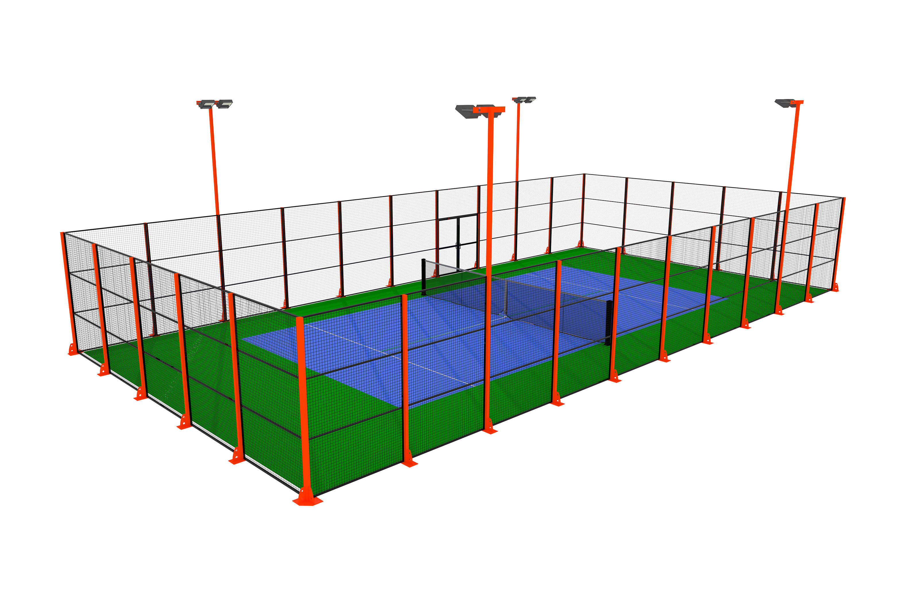 Mobile Panoramic Plate Padel Tennis Court Floating Plate Padelboll Tennis Court with Electric Tent Suspended Plate Tennis Court