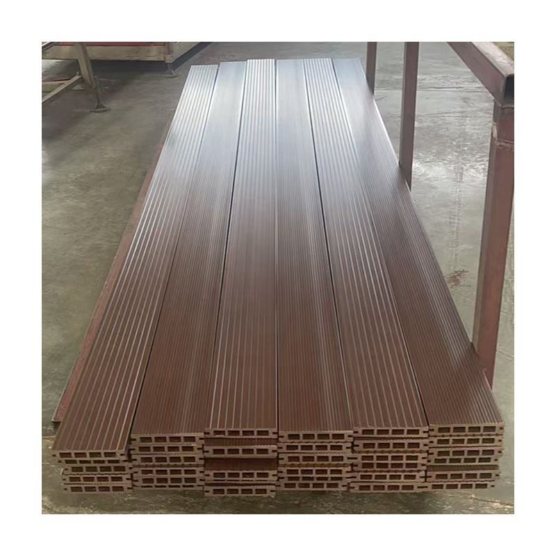 Waterproof UV-Resistant WPC Decking Wide 3D Embossed Wood Plastic