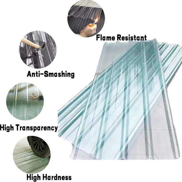 Reliable Quality Gel Coat Roof Tile FRP Profile Roofing Sheet Frp Plastic Corrugated Sheet