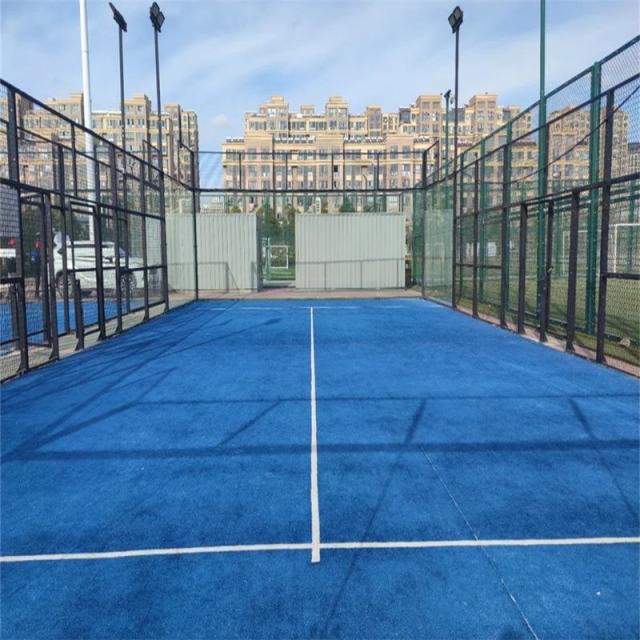 SSPADEL 2025 Steel Panoramic Padel Tennis Court Indoor and Outdoor Glass Material Elegant and Durable for Players