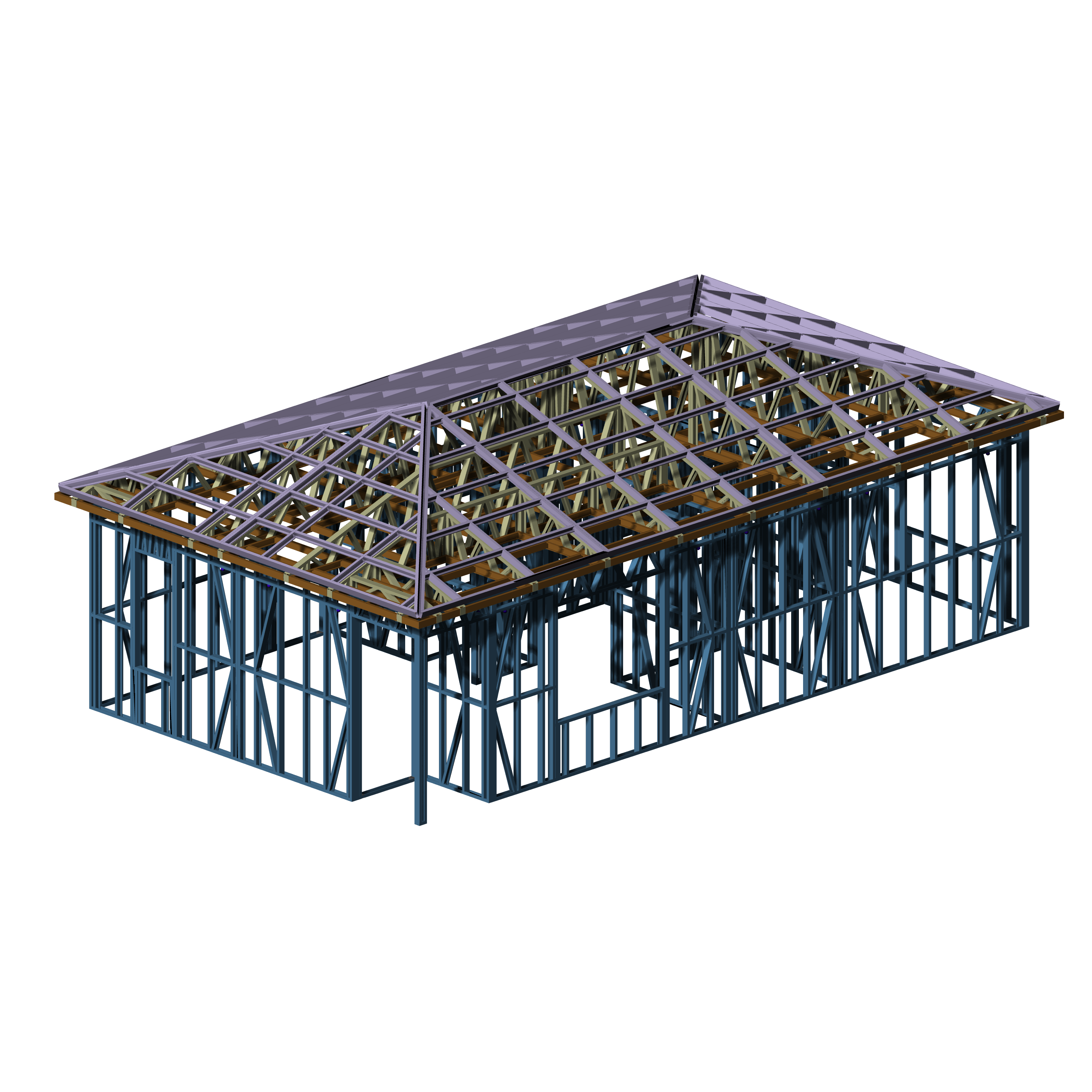 Customized Steel Structure Prefabricated Metal Frame Factory Workshop Building Construction