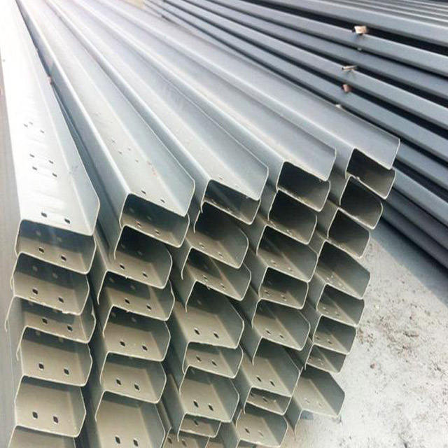 Hot Dip Galvanized Z Section Steel Z Purlin Z Channel Steel Profile Custom Sizes for Steel Structure