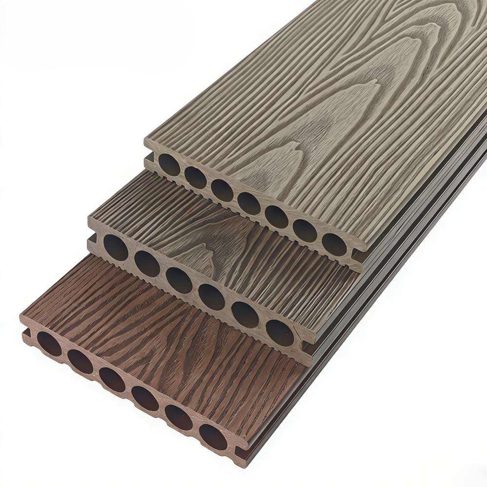 135*25mm Composite Floor Deck First Generation Composite Decking Classical Style for Terrace Veranda Garden