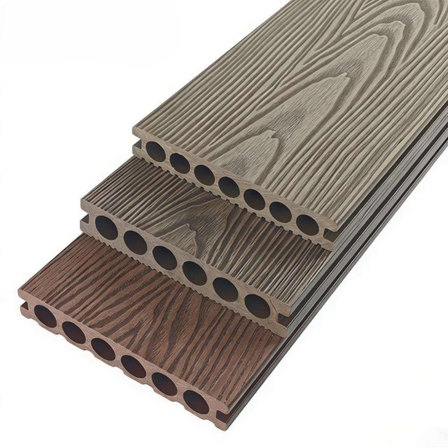135*25mm Composite Floor Deck First Generation Composite Decking Classical Style for Terrace Veranda Garden