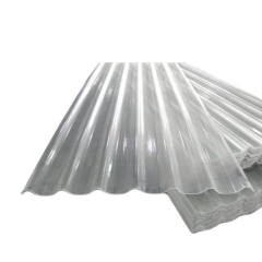 Good Bending Performance Weathering 2Mm 4Mm Transparent UV Resistant Fiberglass Plastic Siding Roof Sheet FRP Lighting Cutting