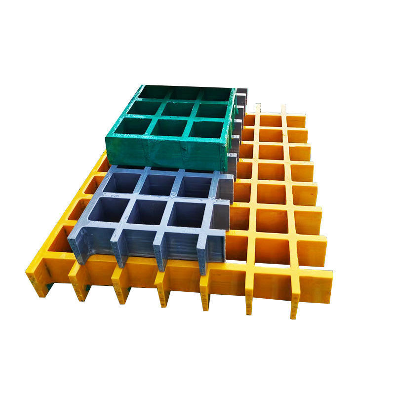 FRP Grating for PV Power Plant Walkway, Non-Slip & Insulated Maintenance Channel Board