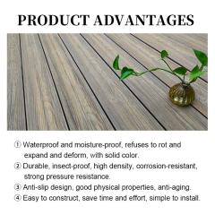 ROKE Factory High Quality Waterproof WPC Decking Board Wood Composite Decking Floor For Outdoor And Exterior Use