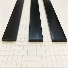 Black Aluminum Flat Bar