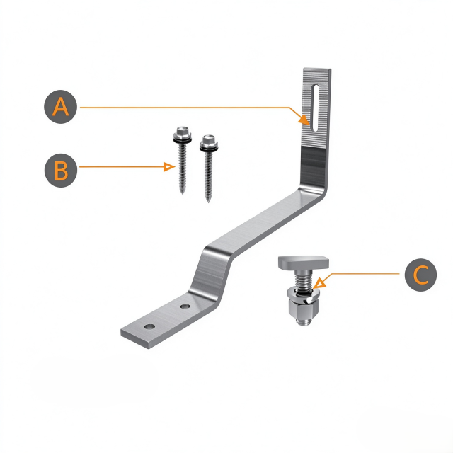 Flat Tile Roof Mounting CK-FT Series
