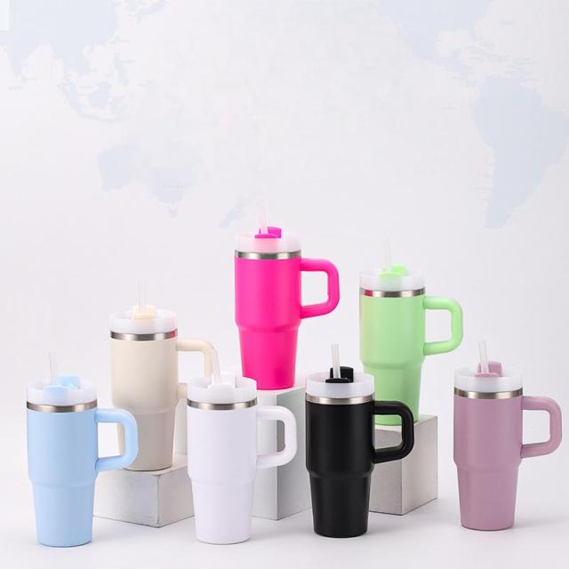 Wholesale 14oz Stainless Steel Tumblers with Handle - B2B Drinkware Supplier