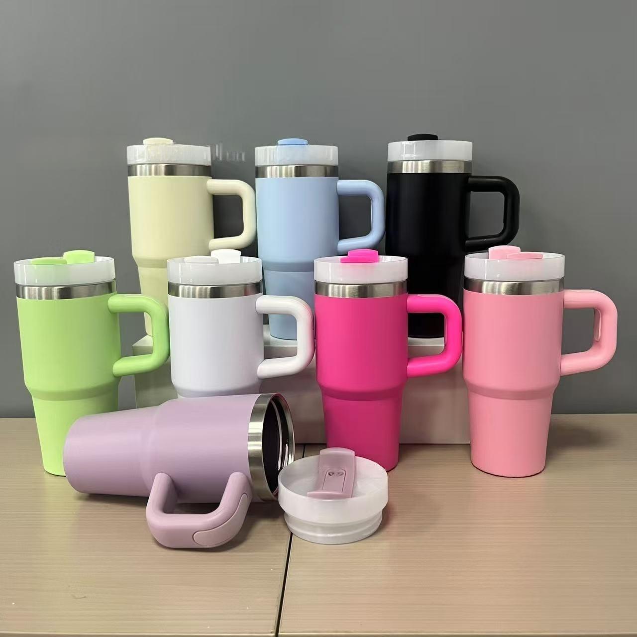 Wholesale 14oz Stainless Steel Tumblers with Handle - B2B Drinkware Supplier