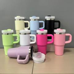 Wholesale 14oz Stainless Steel Tumblers with Handle - B2B Drinkware Supplier