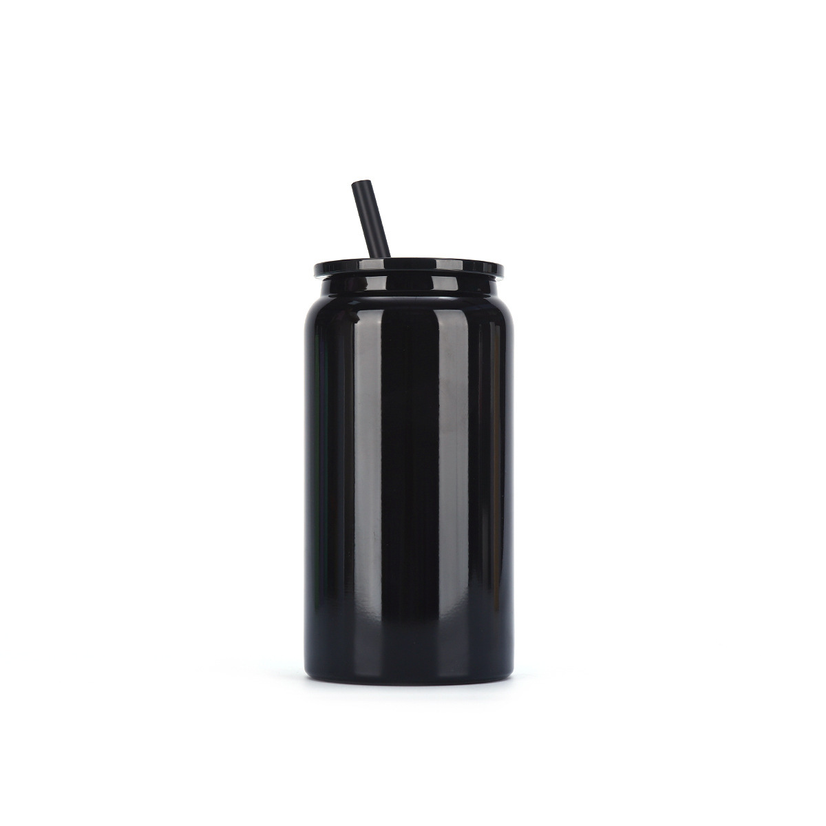 16oz Double - Wall Stainless Steel Straw Can - Shaped Tumbler, Pantone Customizable