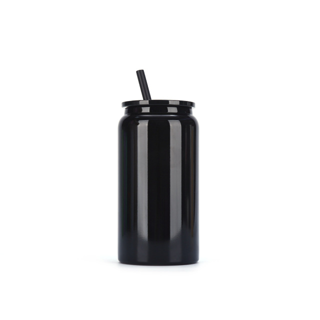 16oz Double - Wall Stainless Steel Straw Can - Shaped Tumbler, Pantone Customizable