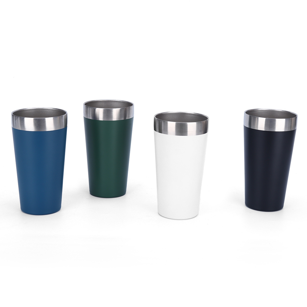 Wholesale 16oz Matte Powder - Coated Stainless Steel Cup | B2B Laser-Ready Thermal Drinkware