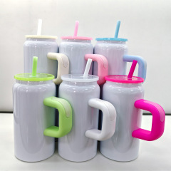 Wholesale 16oz Stainless Steel Tumblers with Handle - B2B Drinkware Supplier