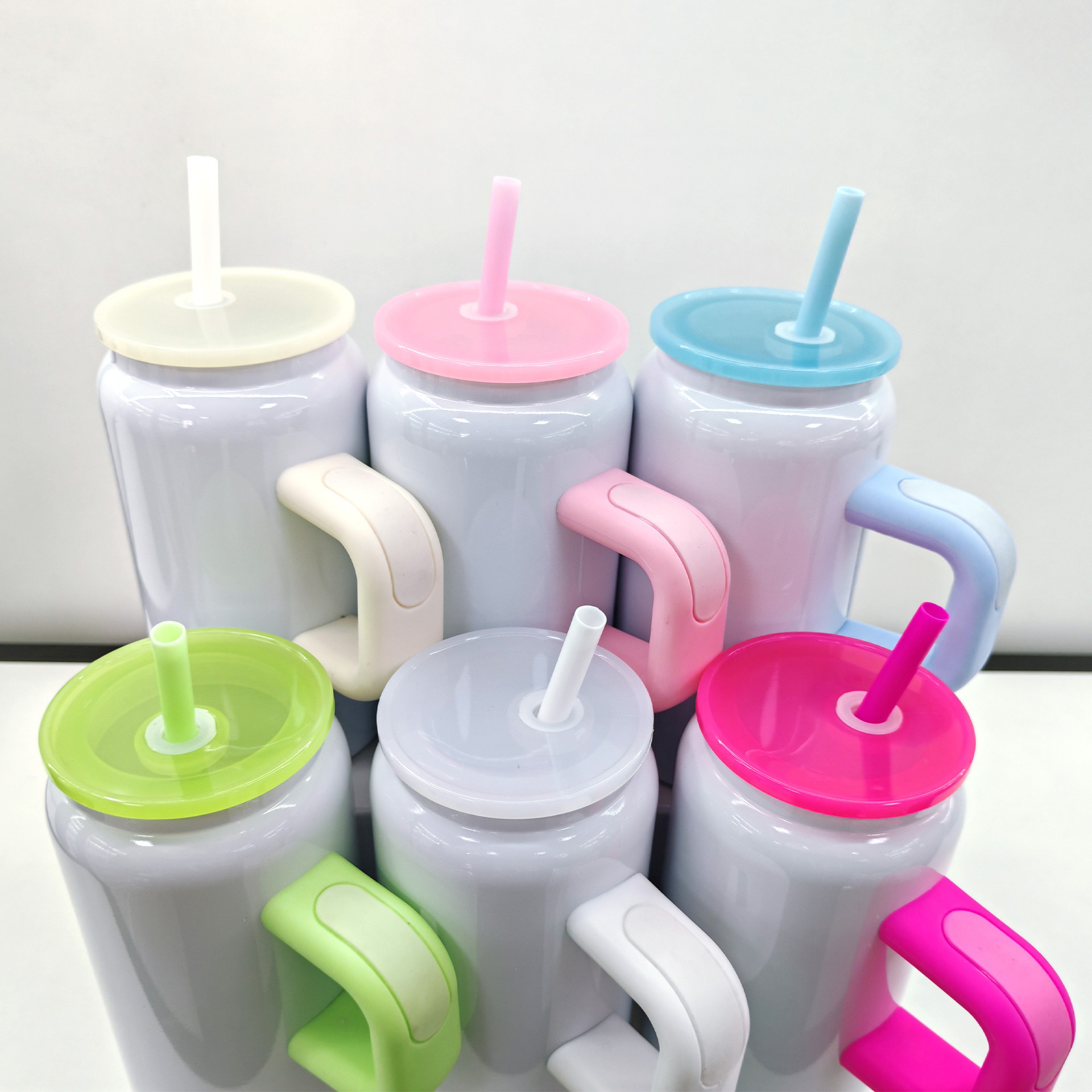 Wholesale 16oz Stainless Steel Tumblers with Handle - B2B Drinkware Supplier