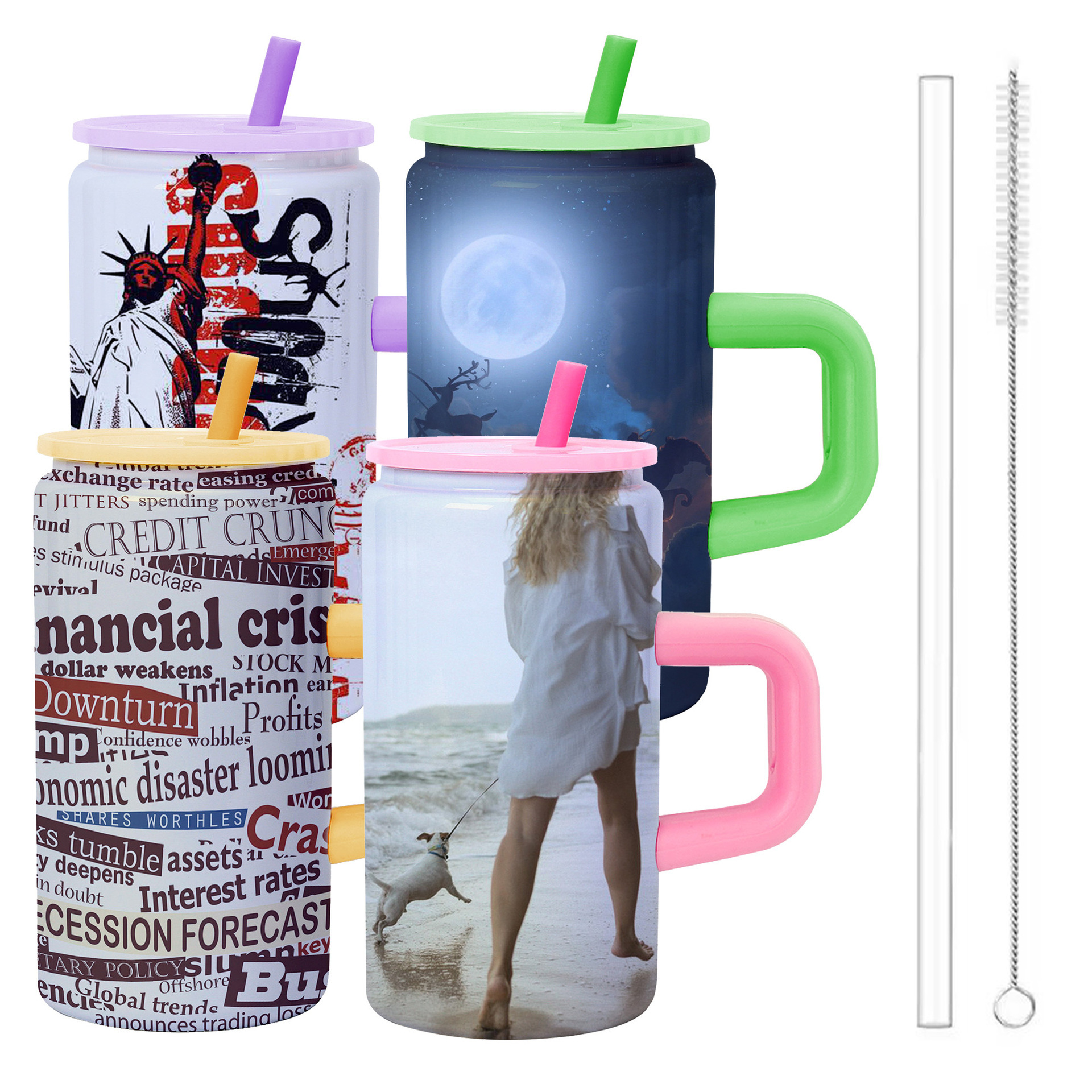 Wholesale 16oz Stainless Steel Tumblers with Handle - B2B Drinkware Supplier