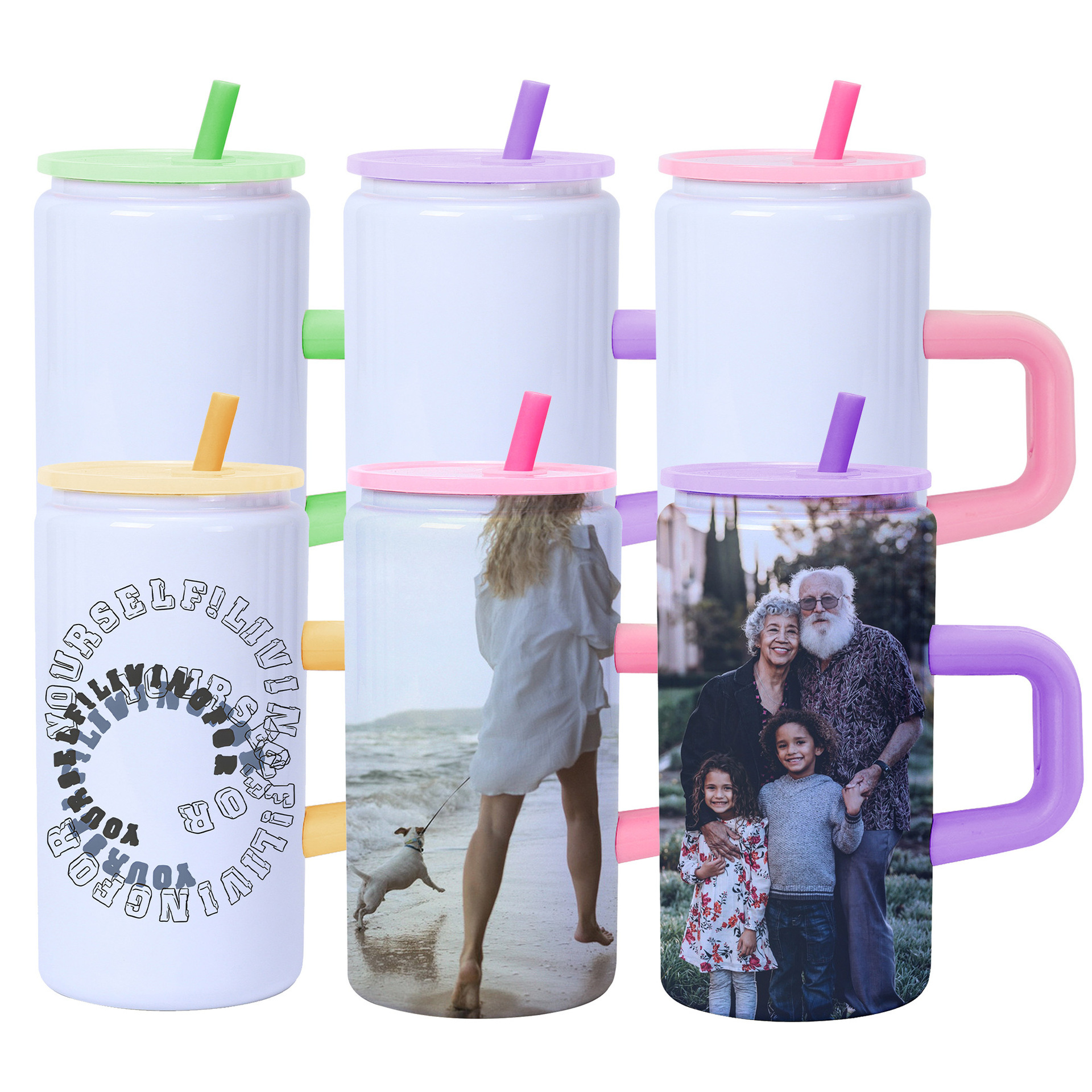 Wholesale 16oz Stainless Steel Tumblers with Handle - B2B Drinkware Supplier