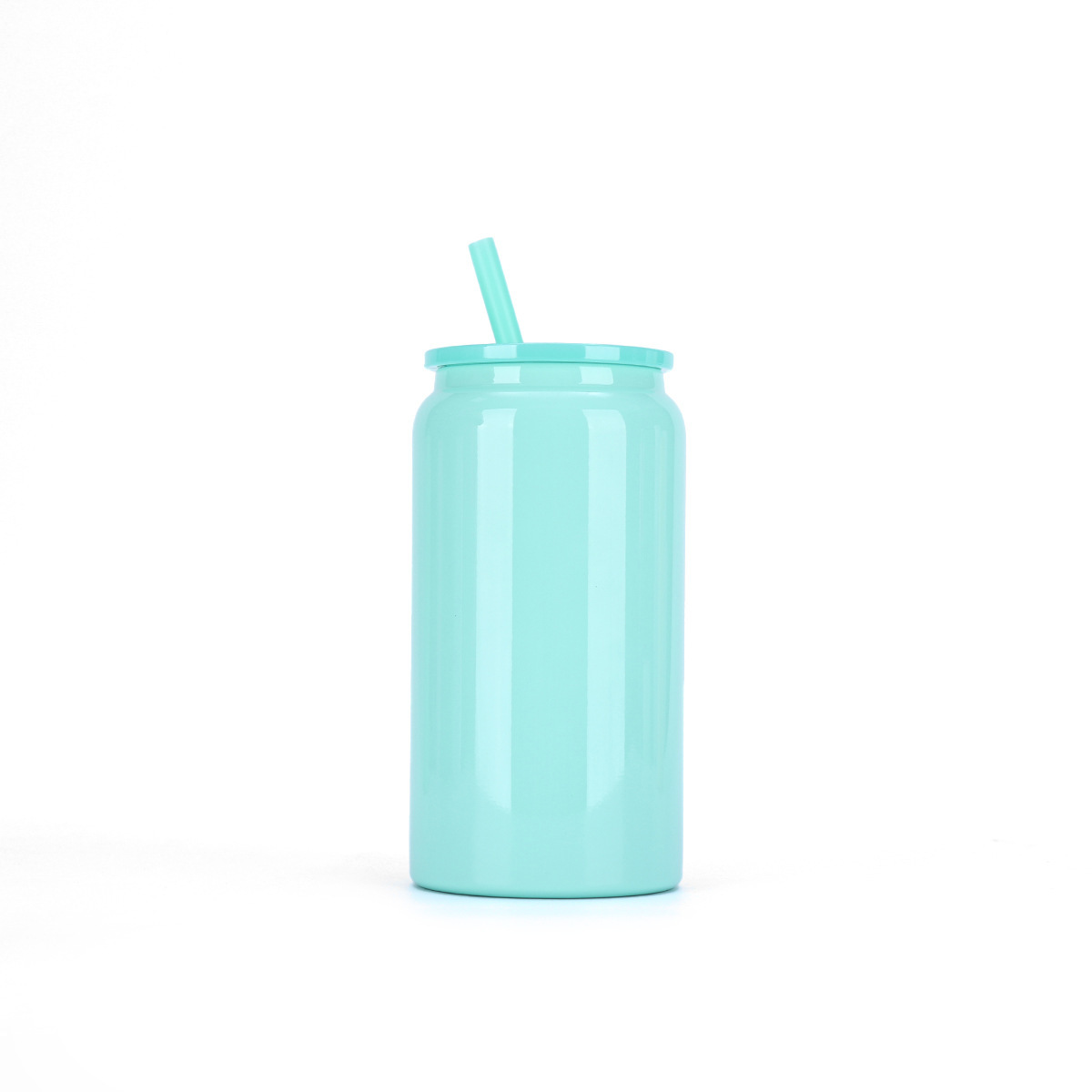 16oz Double - Wall Stainless Steel Straw Can - Shaped Tumbler, Pantone Customizable