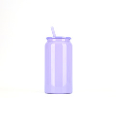 16oz Double - Wall Stainless Steel Straw Can - Shaped Tumbler, Pantone Customizable