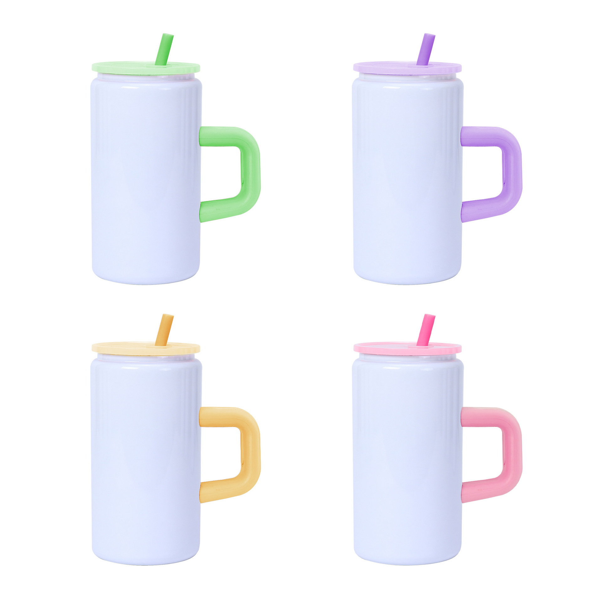 Wholesale 16oz Stainless Steel Tumblers with Handle - B2B Drinkware Supplier