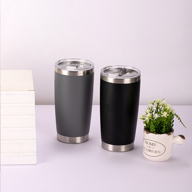 Wholesale 20oz Matte Spray-Coated Stainless Steel Cup | B2B Leak-Proof Thermal Tumblers
